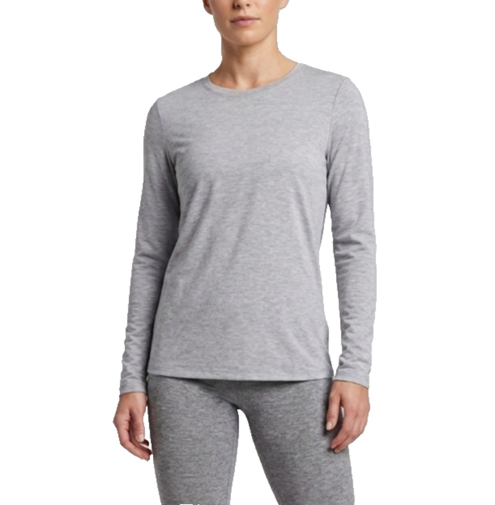 All in Motion Beyond Ease Long Sleeve Tee XS Gray Moisture Wicking Athletic NWT